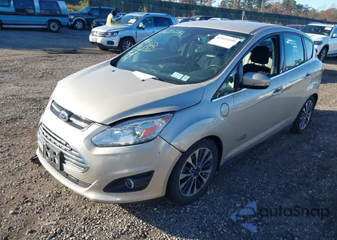 2017 Ford C-Max Energi Titanium из США, поврежденный, VIN 1FADP5FUXHL101406